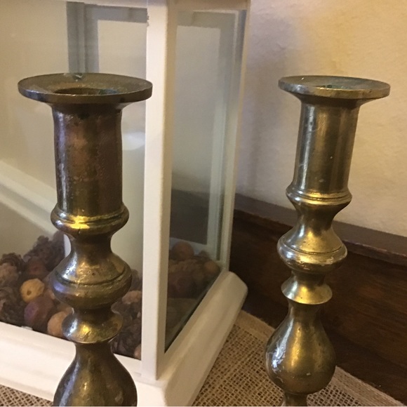 Heavy vintage candle holders. - Picture 5 of 5